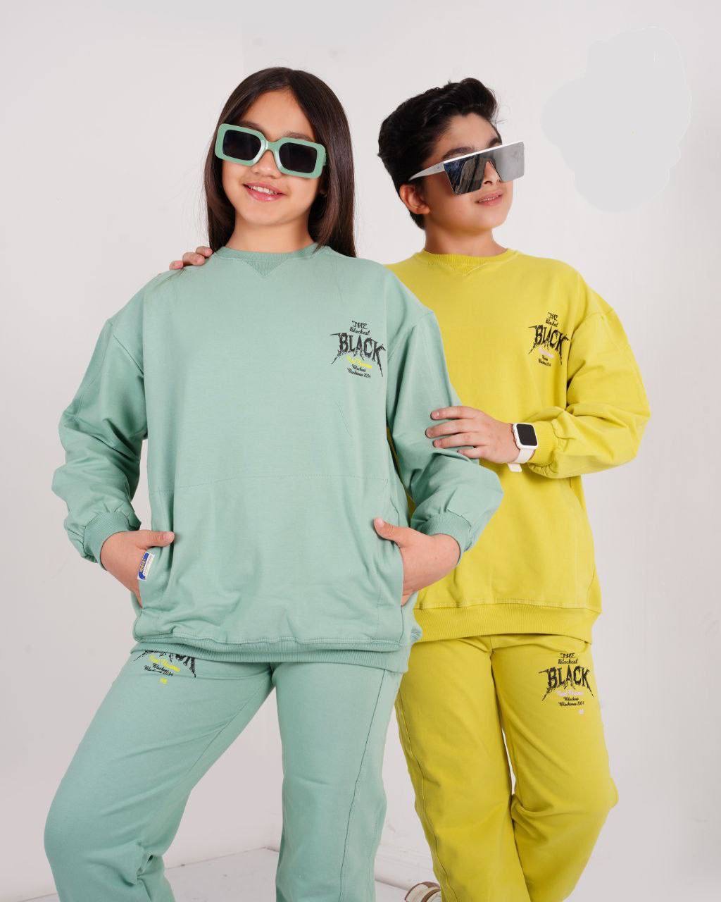 عکس بلوز شلوار6 تا13سال Black - شماره 12