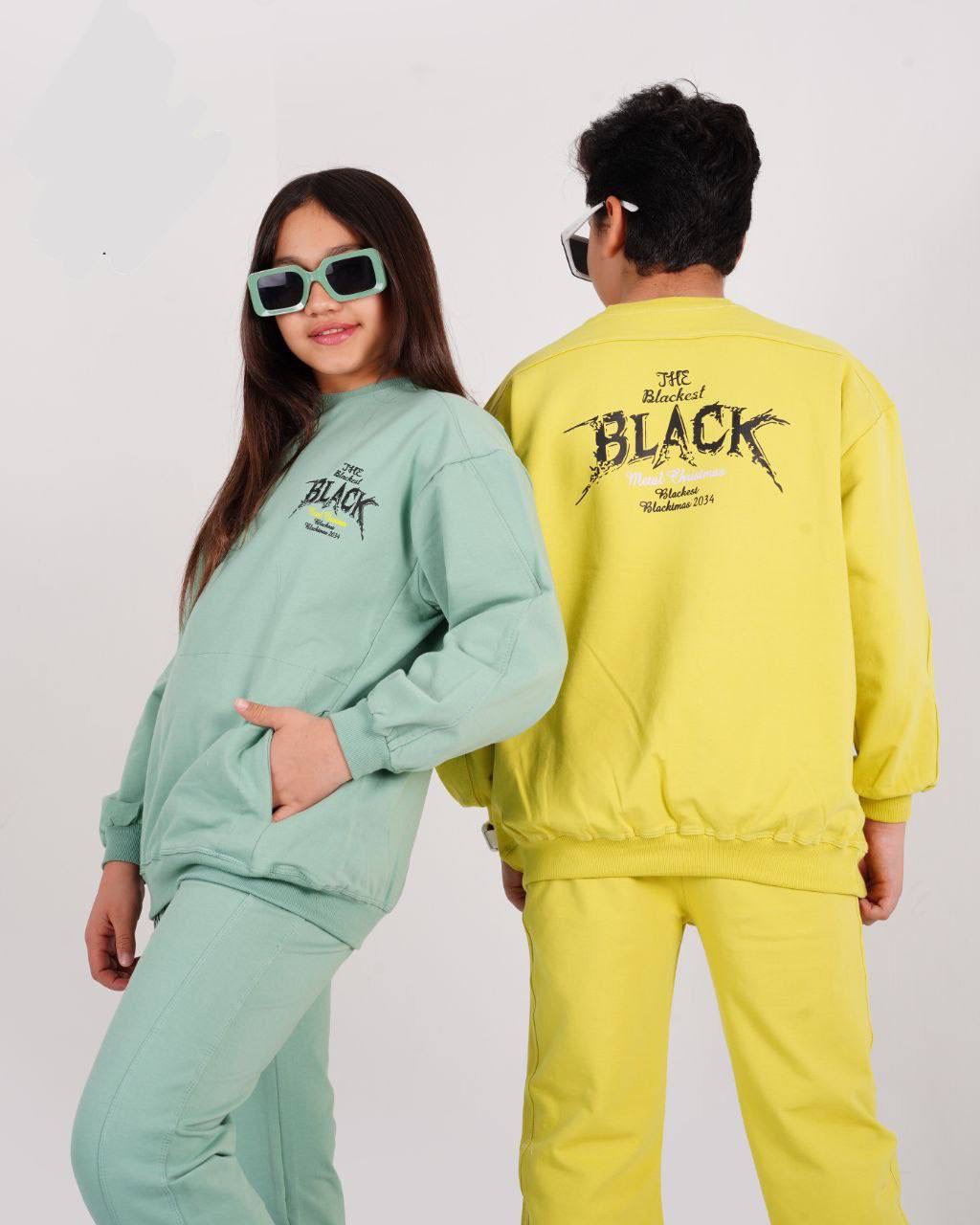 عکس بلوز شلوار6 تا13سال Black - شماره 11