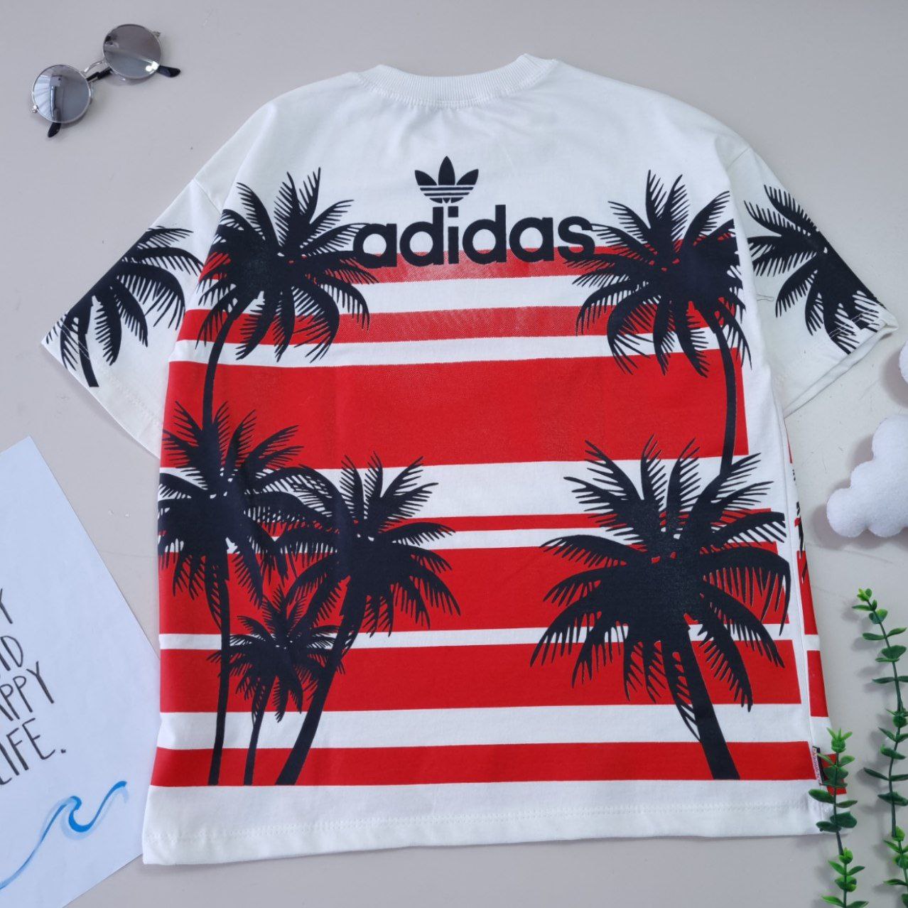 عکس تیشرت شلوارک نخل adidas - شماره 4