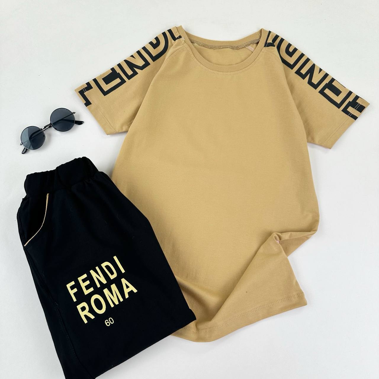 عکس تیشرت شلوارک سایز بزرگ FENDI - شماره 5