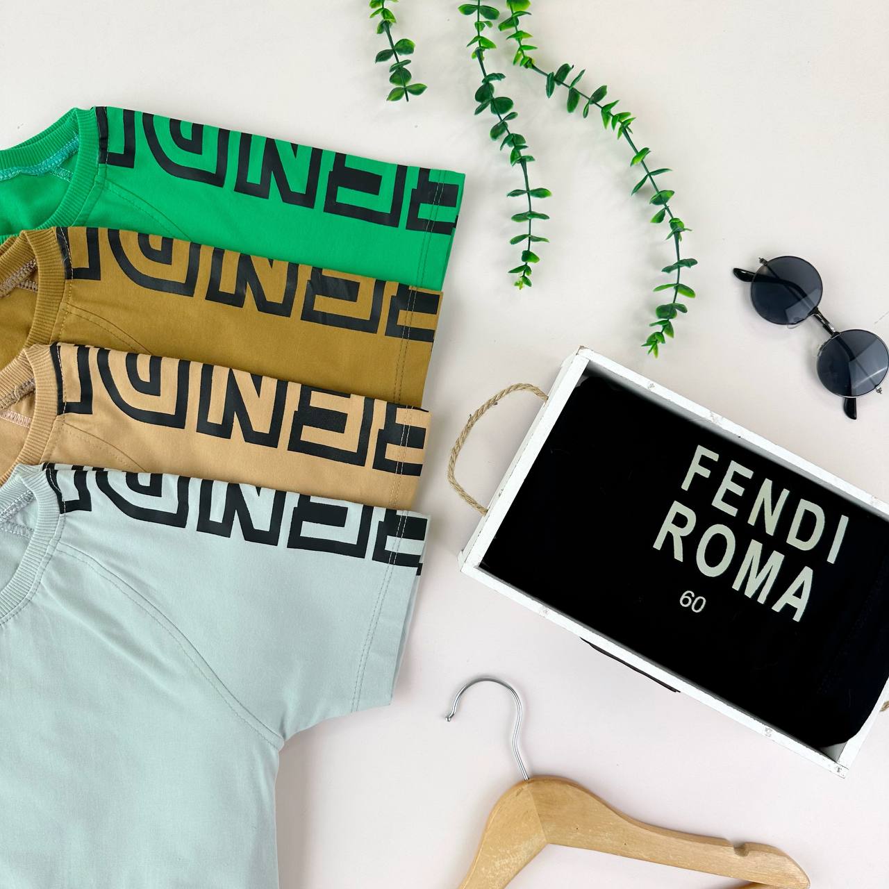 عکس تیشرت شلوارک سایز بزرگ FENDI - شماره 1