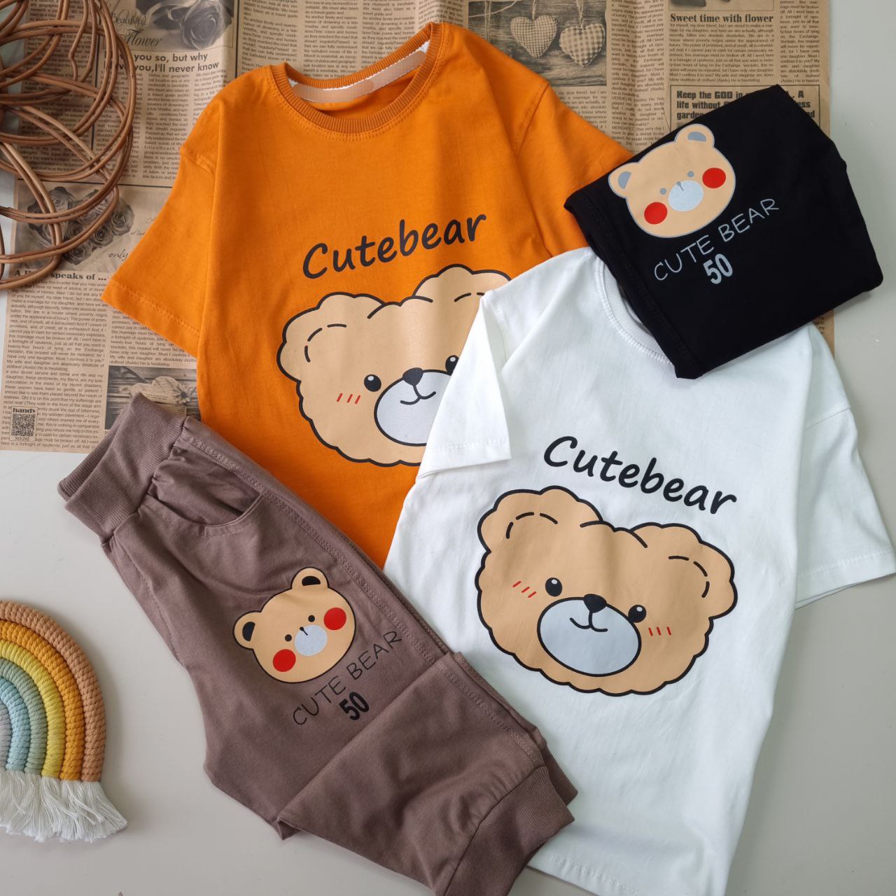 عکس تیشرت شلوارک CUTE BEAR - شماره 2