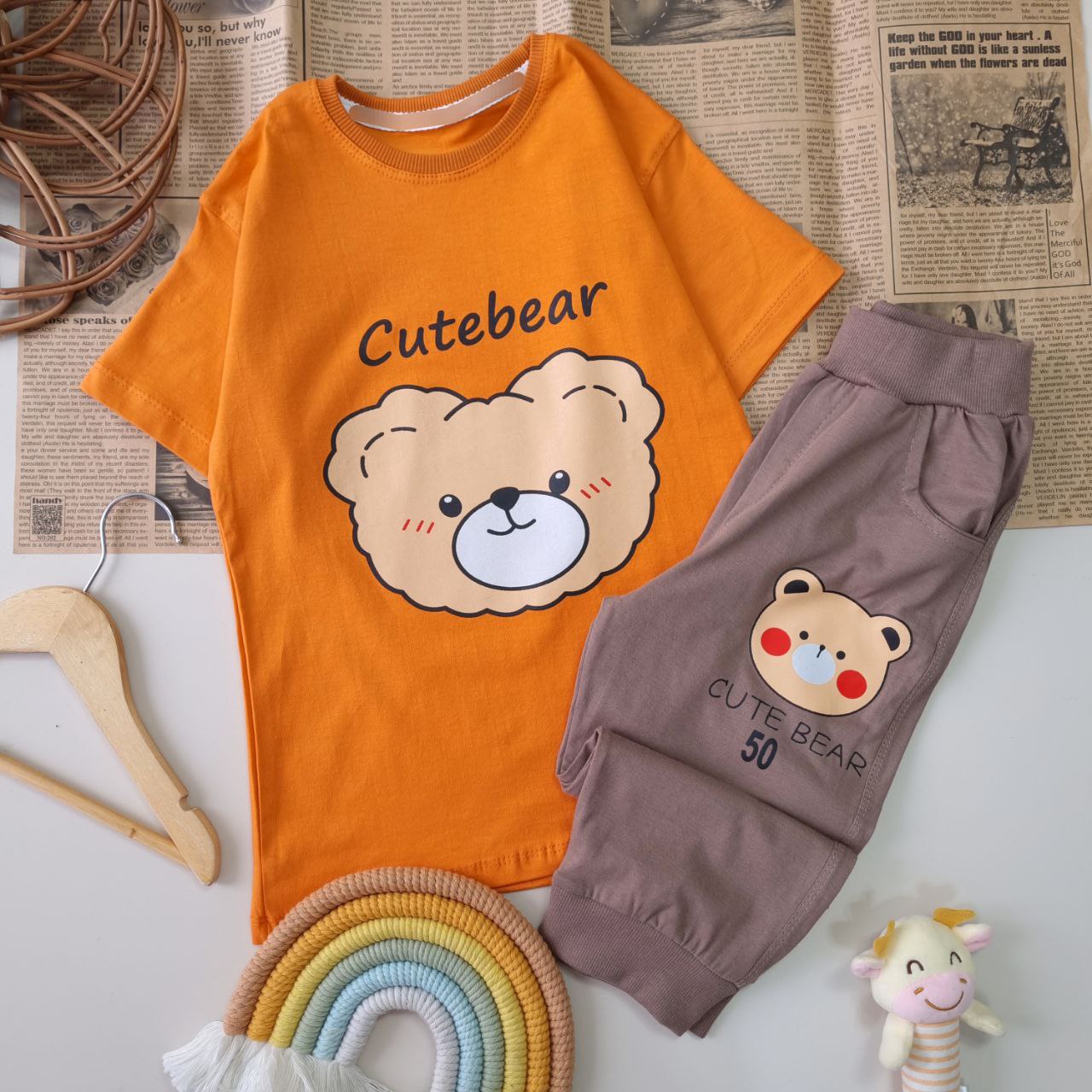 عکس تیشرت شلوارک CUTE BEAR - شماره 3