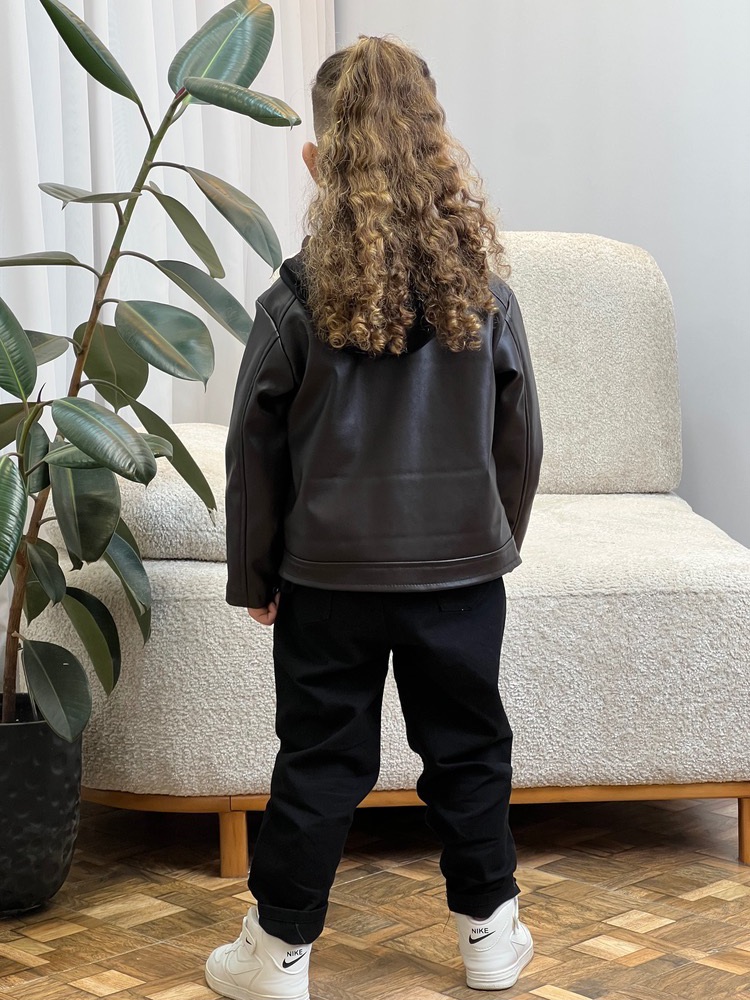 عکس کت چرم اسپرت لاتین گلدوزی - شماره 9