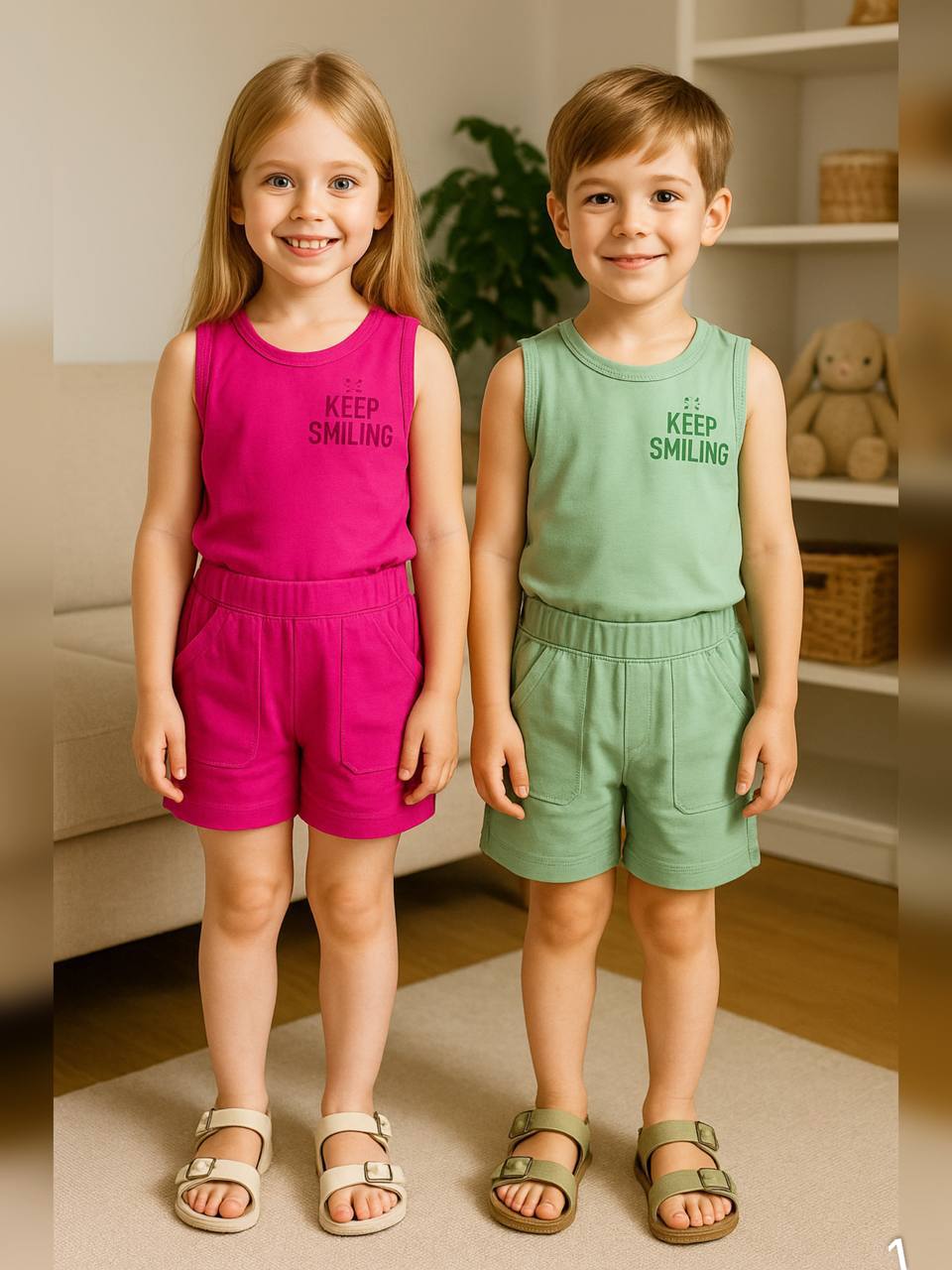 عکس تاپ شلوارک رنگی smilingباکیفیت عالی - شماره 12