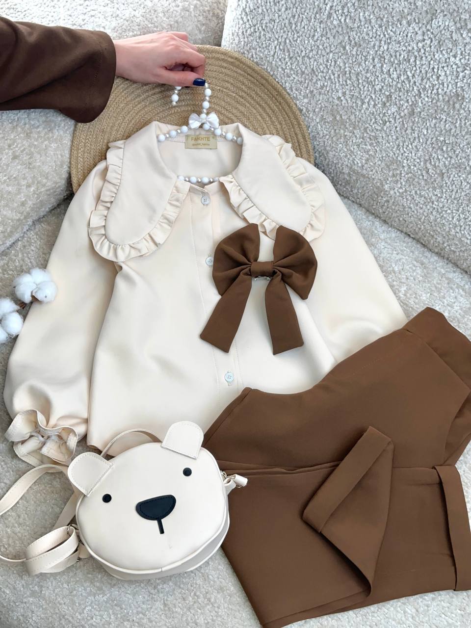 عکس شومیزشلوار ملوس نازگل - شماره 1