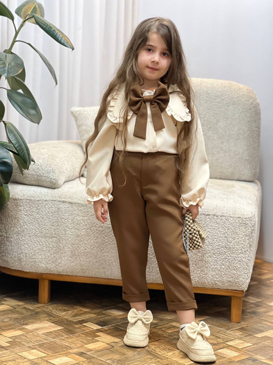 عکس شومیزشلوار ملوس نازگل - شماره 6