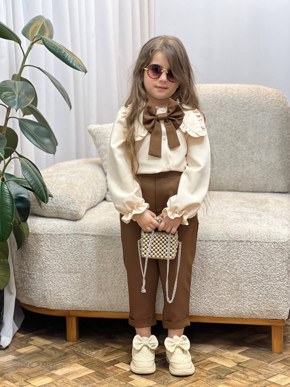 عکس شومیزشلوار ملوس نازگل - شماره 7