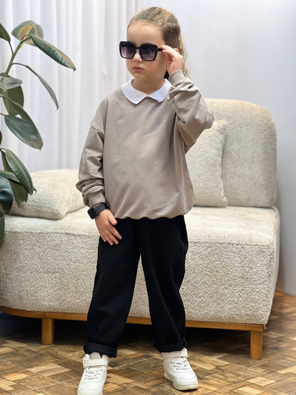 عکس تک شلوار کتان مام استایل یونی - شماره 11