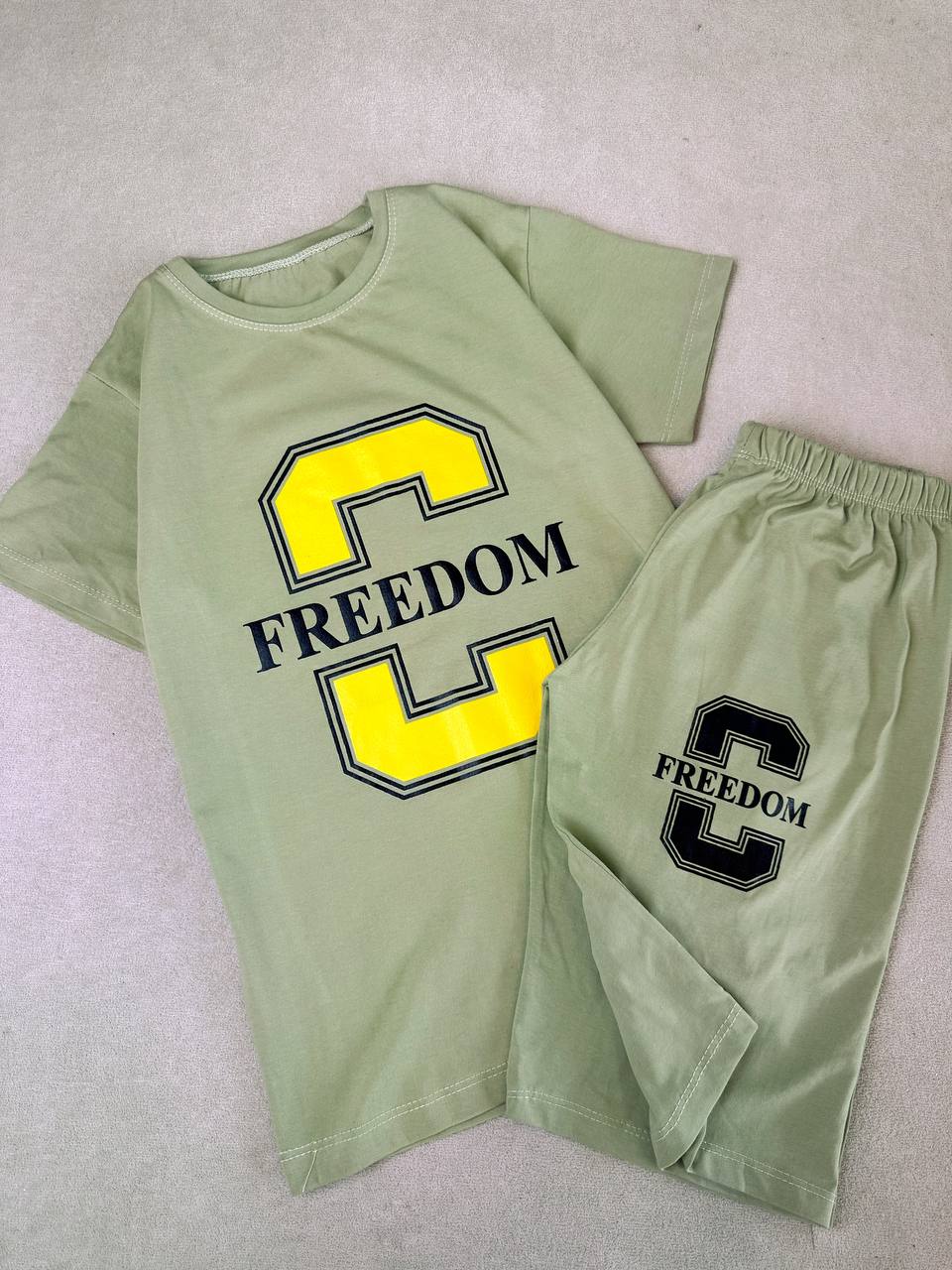 عکس تیشرت شلوارک اسپرت Freedomسایز 10 تا 13 سال - شماره 2