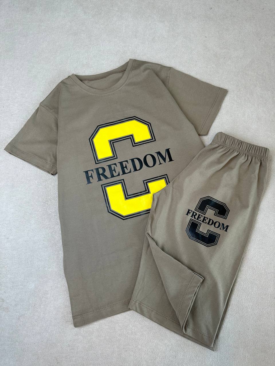 عکس تیشرت شلوارک اسپرت Freedomسایز 10 تا 13 سال - شماره 3