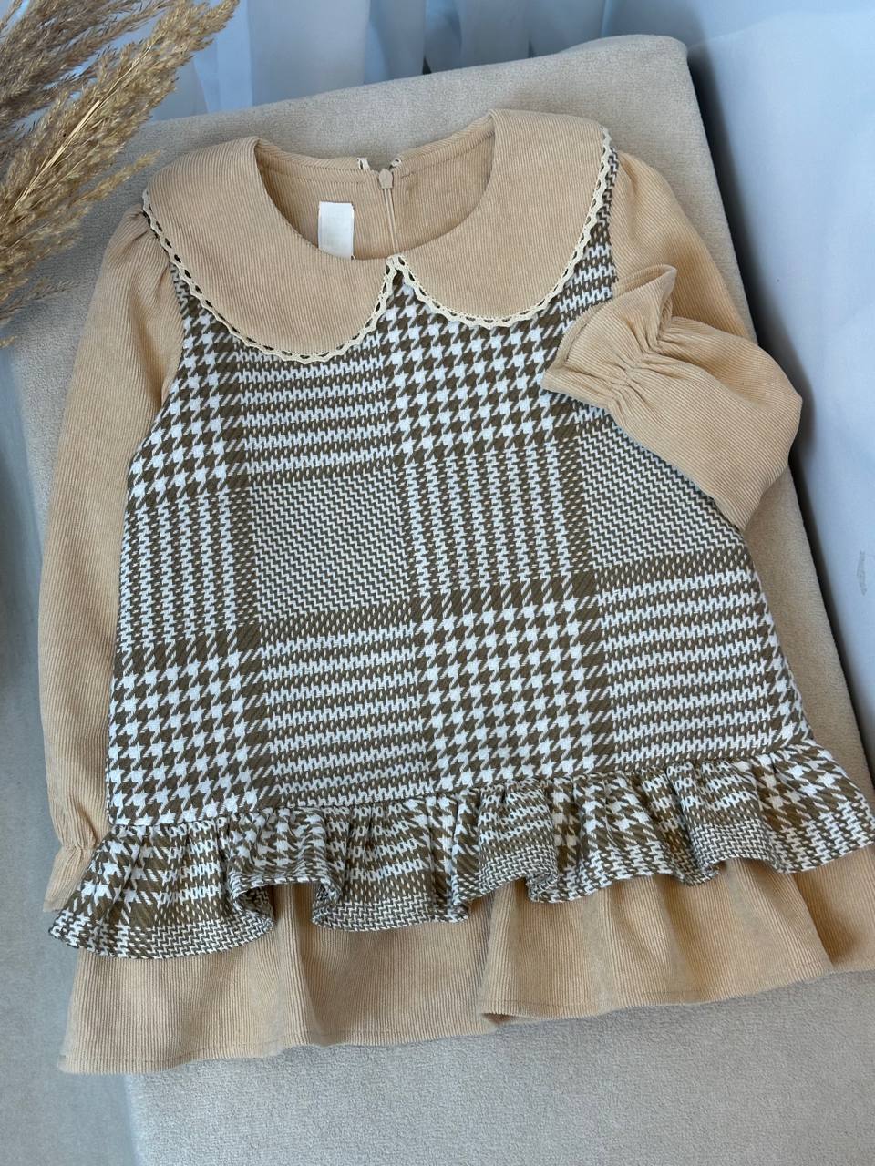 عکس تونیک چهارخونه موکا - شماره 2