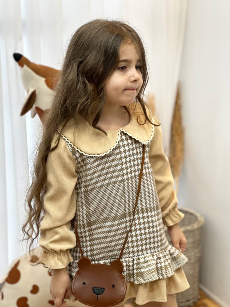 عکس تونیک چهارخونه موکا - شماره 7