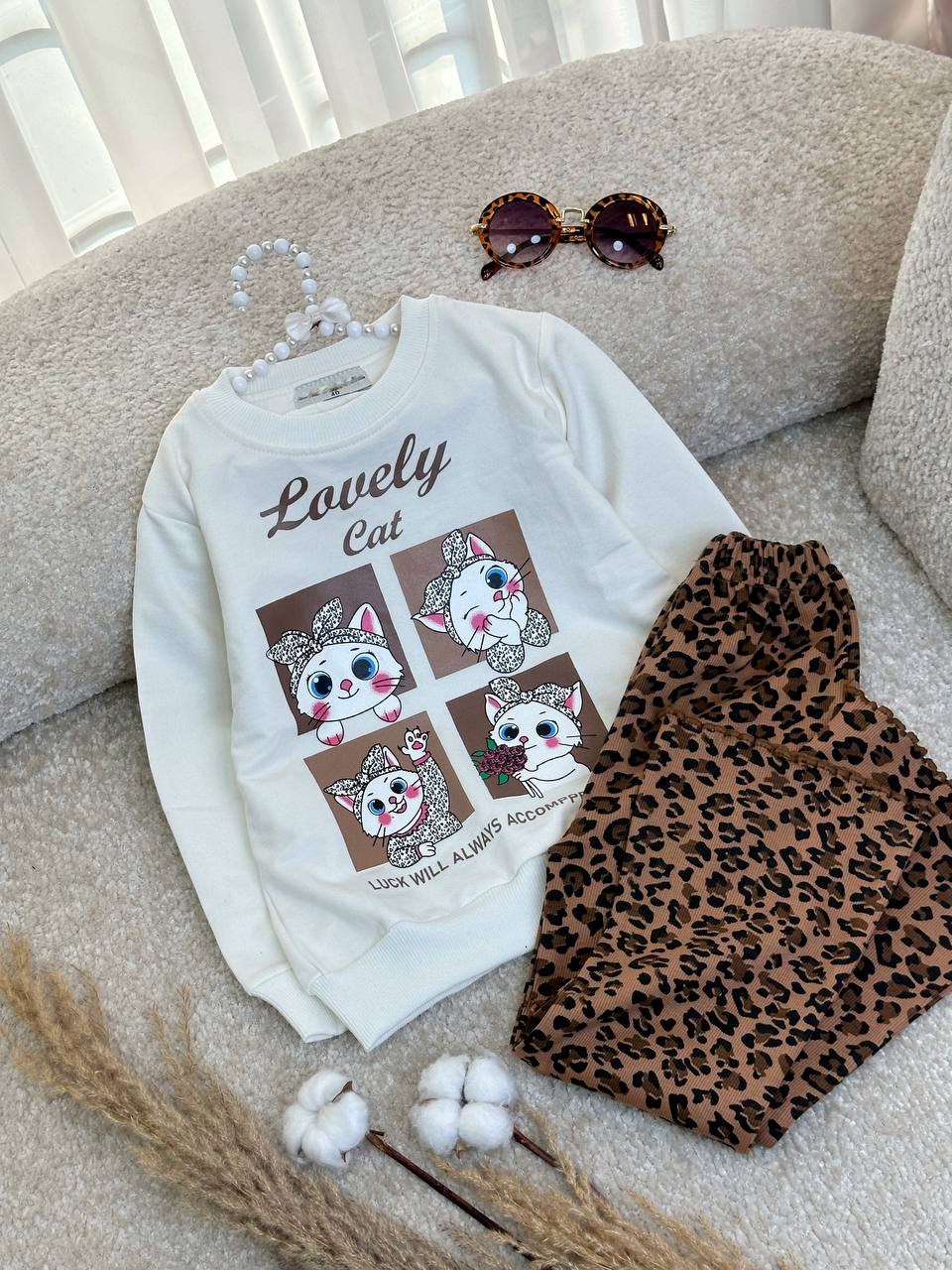 عکس بلوز شلوار عالیه پیشی پلنگی Cat - شماره 1