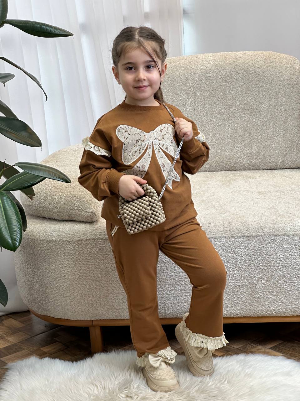 عکس بلوز شلوار شکلاتی ریحانه - شماره 9