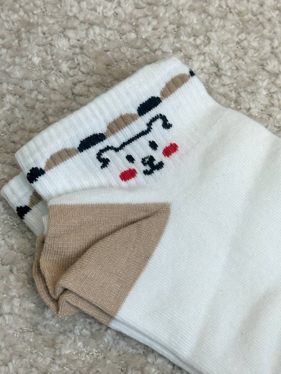 عکس جوراب سفید لپ گلی - شماره 3