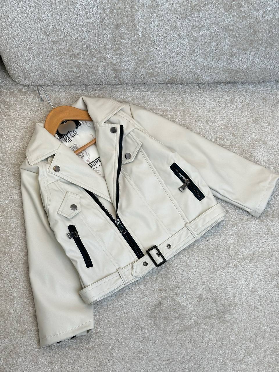 عکس کت چرم زیپ کج اسپرت - شماره 7