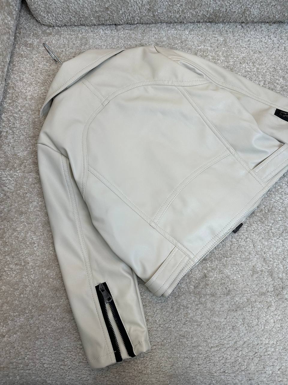 عکس کت چرم زیپ کج اسپرت - شماره 8