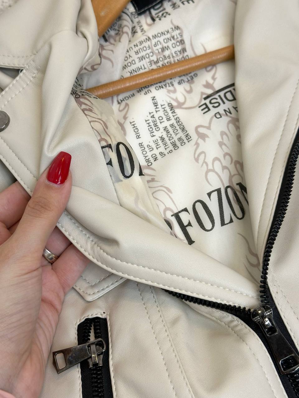 عکس کت چرم زیپ کج اسپرت - شماره 10