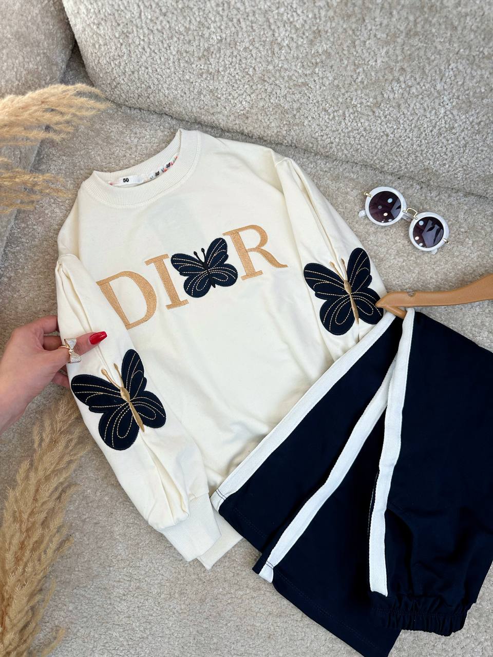 عکس بلوز شلوار پروانه دیور - شماره 1