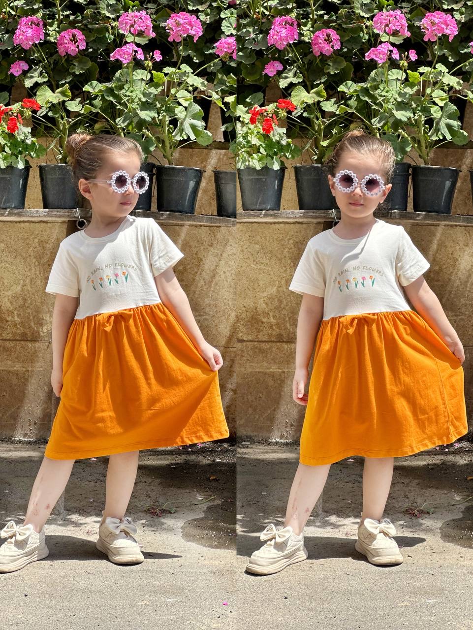 عکس سارافون گلدار هانا 4 سال تا 11 سال - شماره 9