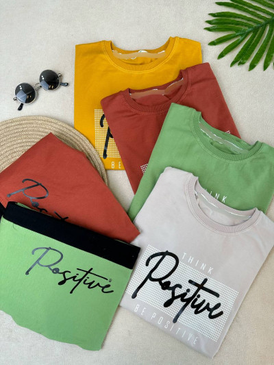 تیشرت شلوار دخترونه Positive سایز 10 تا 13 سال