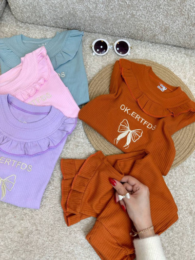 بلوز شلوار پاپیون ریلی پریا